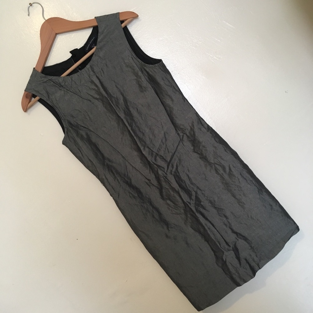 Banana Republic Sleeveless Sheath Dress in Olive Gray